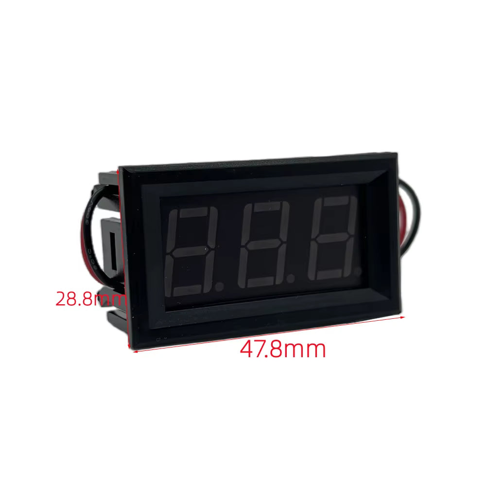 AC 70-500V 0.56" LED Digital Voltmeter Voltage Meter Volt Instrument Tool 2 Wires Red Green Blue Display 110V 220V DIY 0.56 Inch